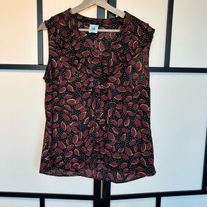 Cabi Womens Tux Ruffle blouse Top Size Medium
Floral Boho Feminine